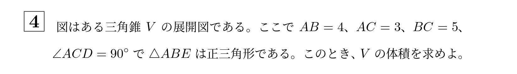 2009年北海道大学文系大問4