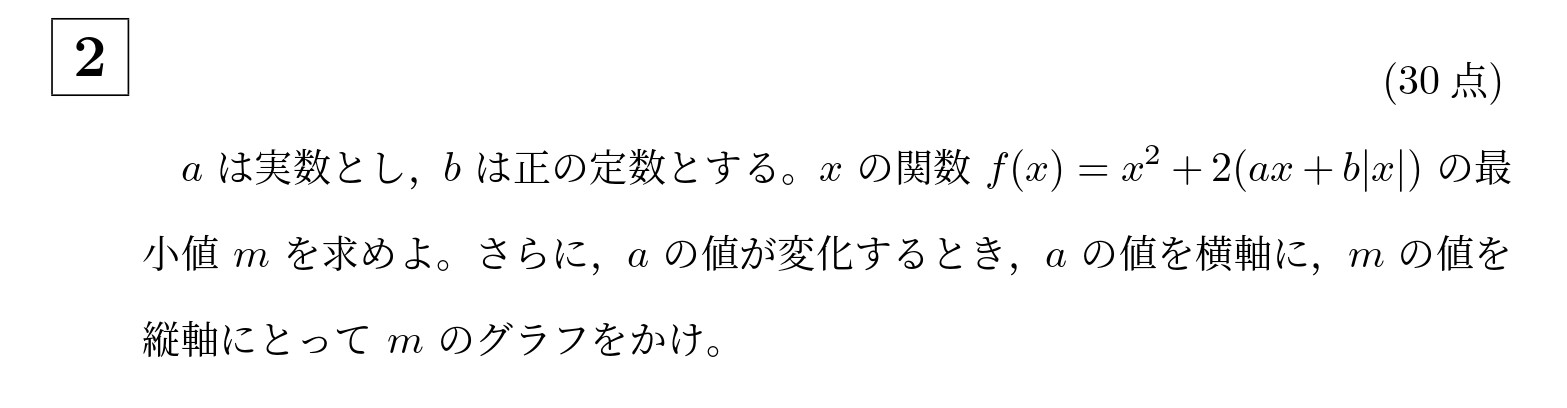 2019年京都大学文系大問2